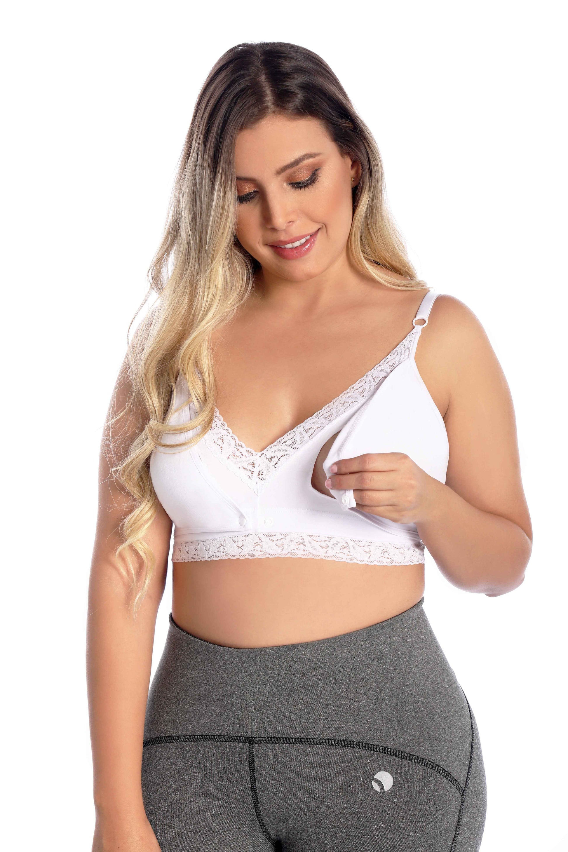 Fajate 11232 Nursing Bra w/ Snaps & Back Design