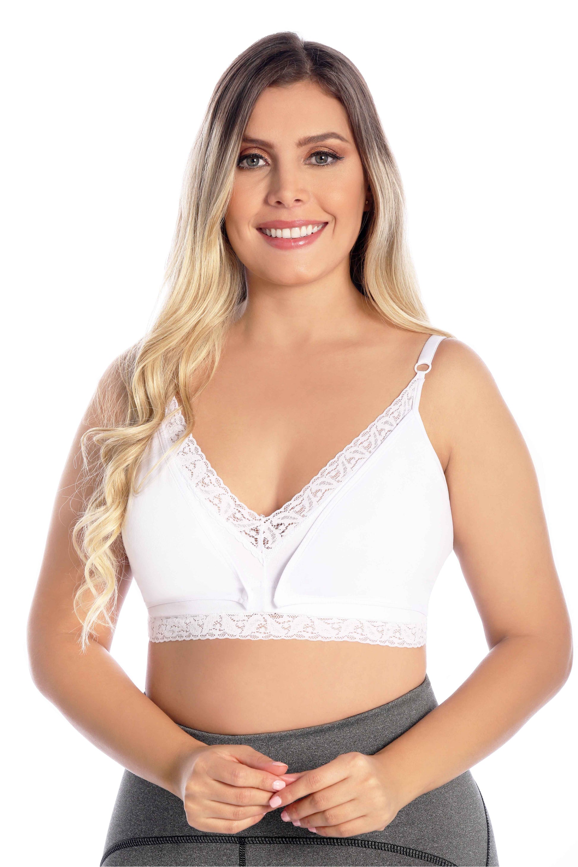 Fajate 11232 Nursing Bra w/ Snaps & Back Design