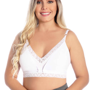 Fajate 11232 Nursing Bra w/ Snaps & Back Design