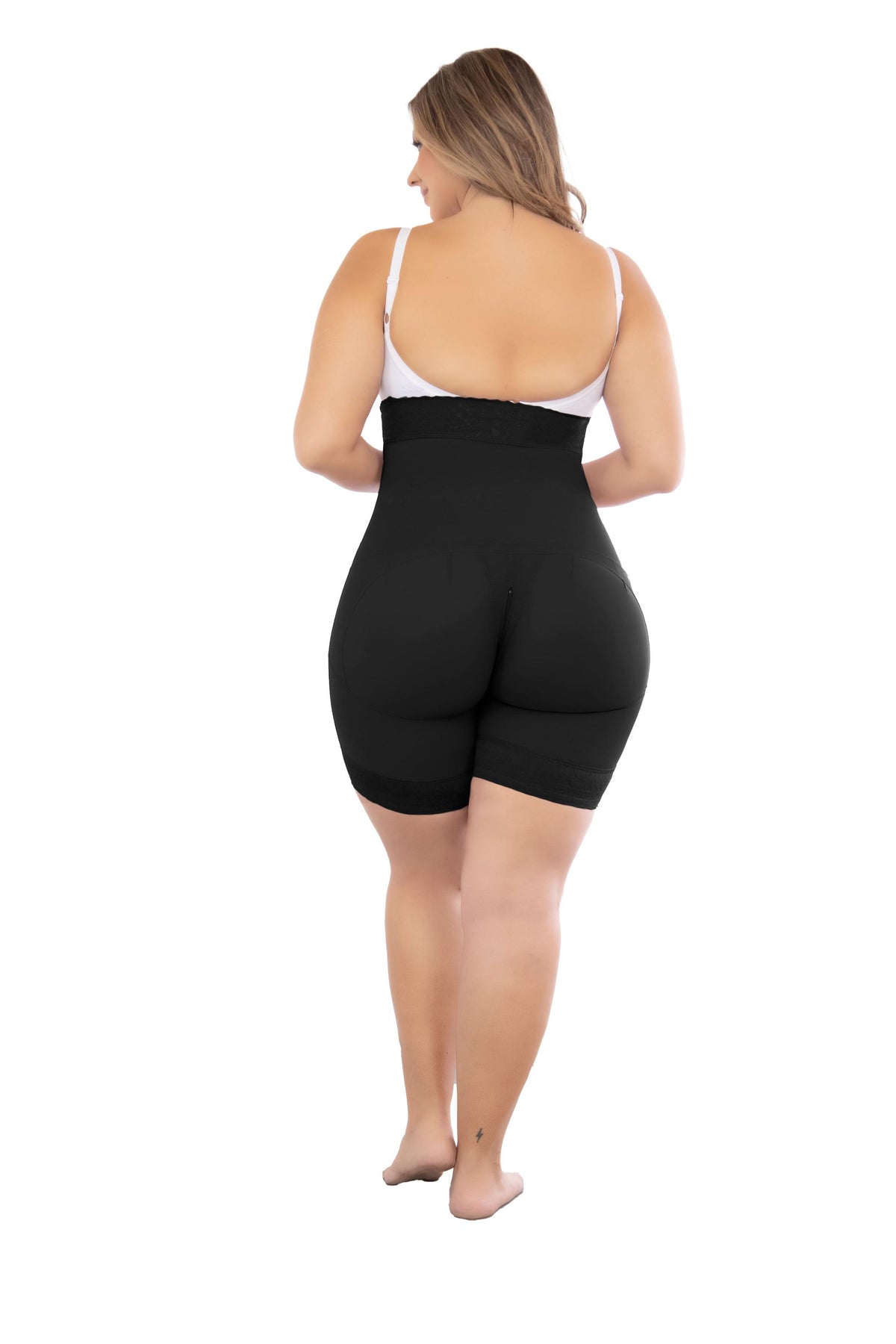 FAJATE 11346 Fit 360 Mid-Thigh Strapless Shapewear w/ 3 Level Hook Adjustment