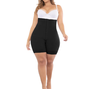 FAJATE 11346 Fit 360 Mid-Thigh Strapless Shapewear w/ 3 Level Hook Adjustment