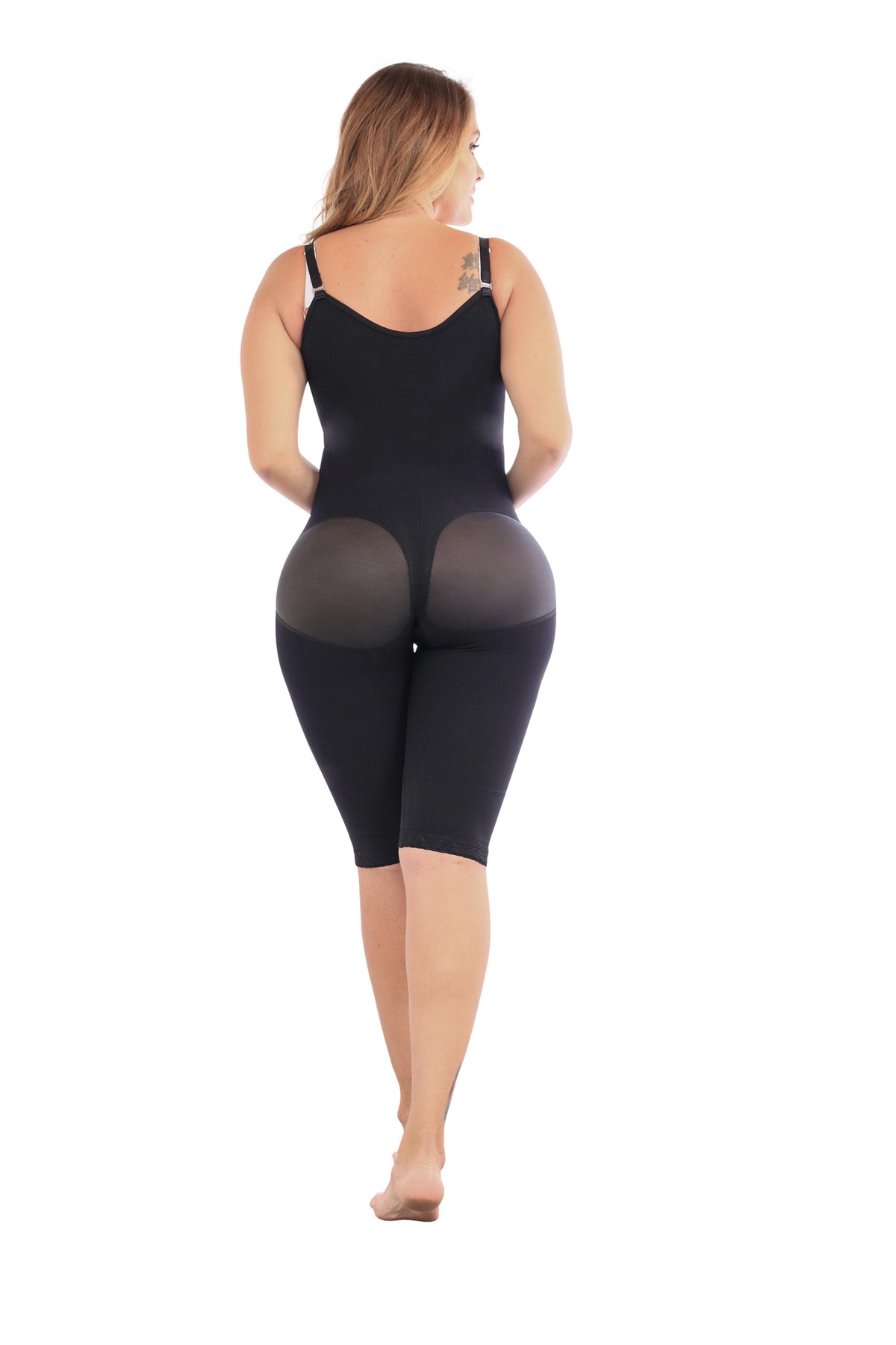 Fajate 11021 Knee-Length Compression Garment with Lateral Zipper