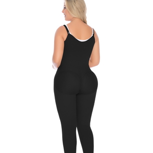 Fajate 11022 Women's Ankle Length Girdle Open Bust w/ Side Zipper