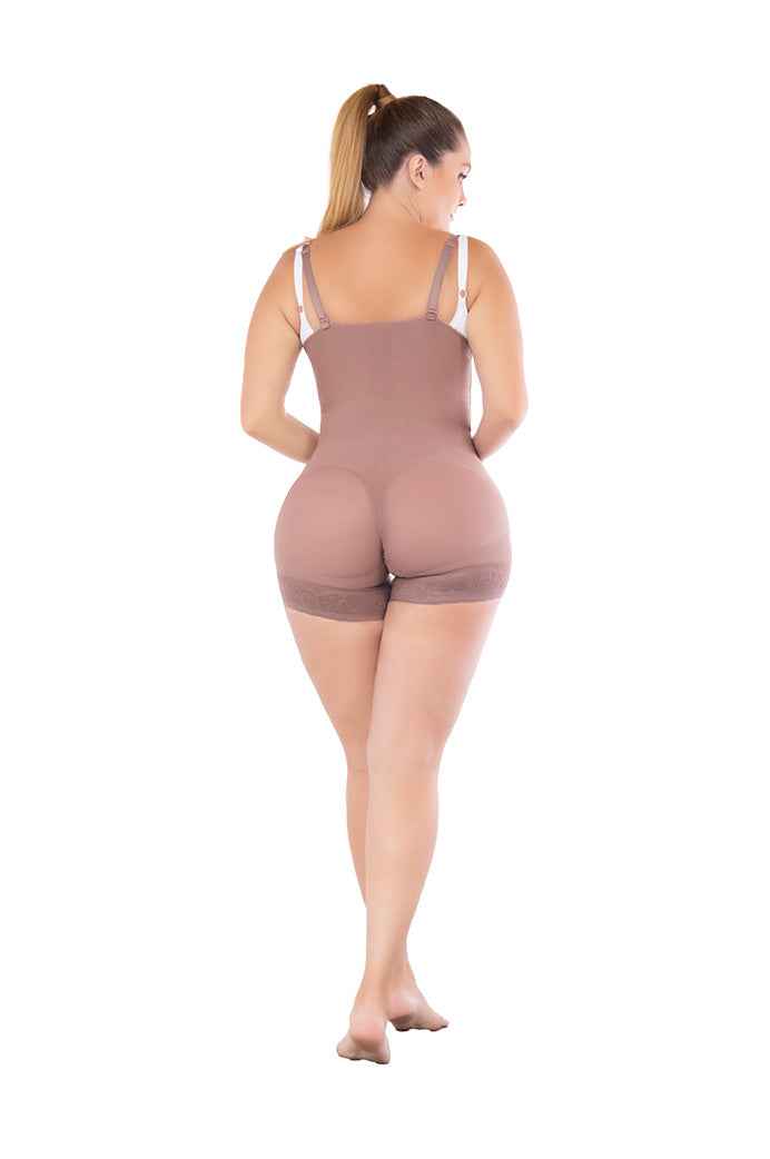 Fajate 11106 Hip-Hugger, Strapless Compression Garment w/ 3-Level Hooks Adjustment