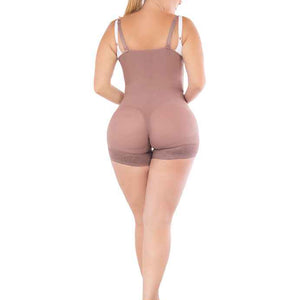 Fajate 11106 Hip-Hugger, Strapless Compression Garment w/ 3-Level Hooks Adjustment