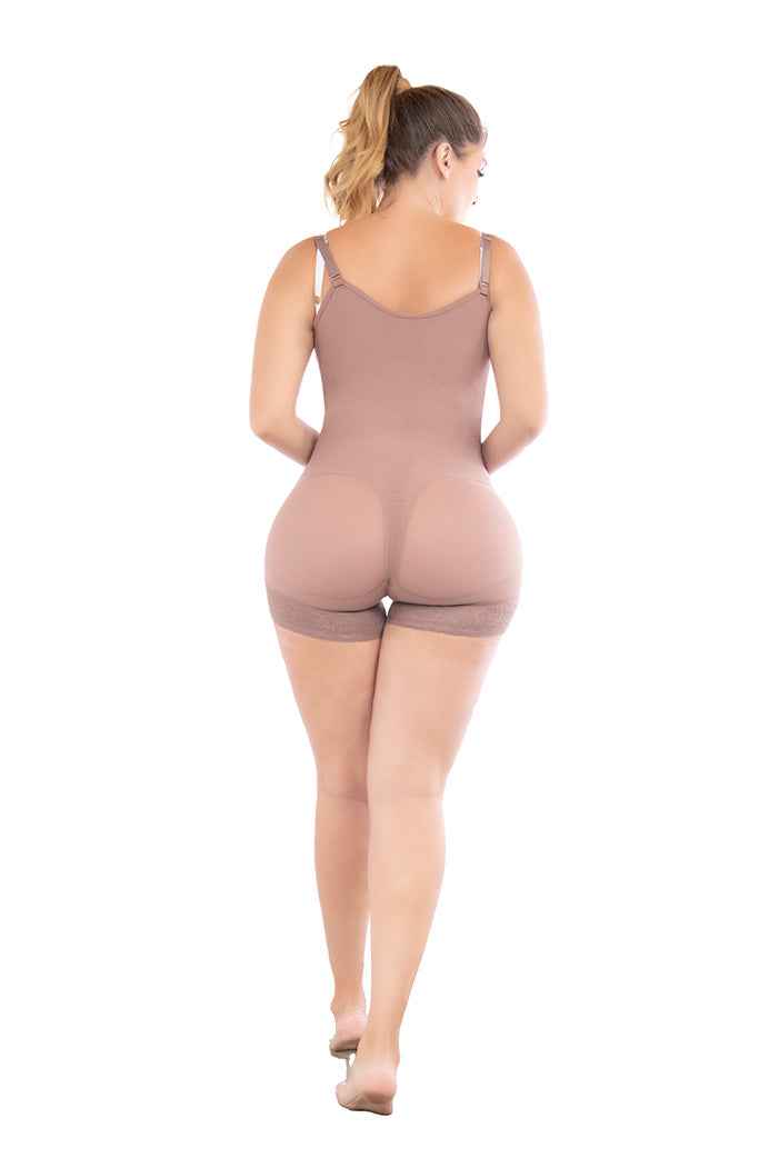 Fajate 11046 Hip-Hugger Compression Garment w/ Lateral Zipper and Adjustable Straps