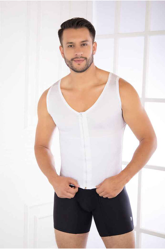 Fajate 11237 Full Coverage Compression Vest w/ Front Zipper and Lumbar Support