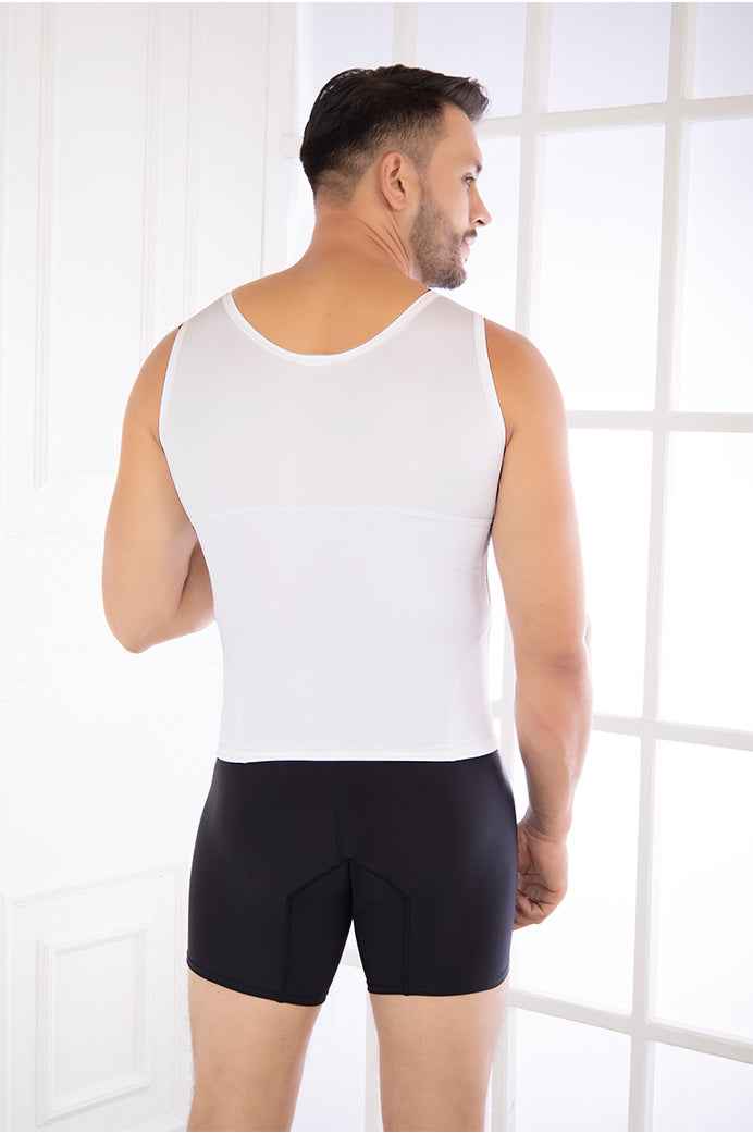 Fajate 11237 Full Coverage Compression Vest w/ Front Zipper and Lumbar Support