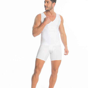 Fajate 11238 Men's Sleeveless Whole Body Girdle (Flat Fabric)