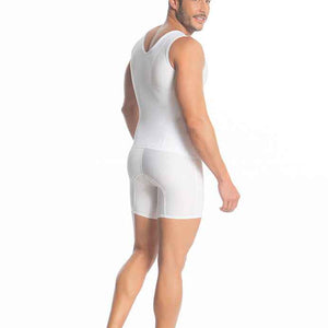 Fajate 11238 Men's Sleeveless Whole Body Girdle (Flat Fabric)