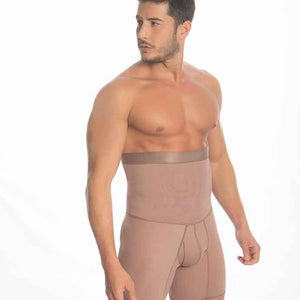 Fajate 11079 Men's High Waist Short Girdle (Flat Fabric)