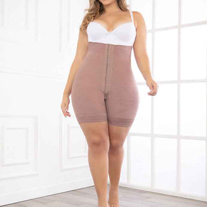 FAJATE 11346 Fit 360 Mid-Thigh Strapless Shapewear w/ 3 Level Hook Adjustment