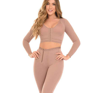 FAJATE 11391 Woman's Long Waist Short with Zipper and Knee Length