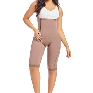 Fajate 11022 Women's Ankle Length Girdle Open Bust w/ Side Zipper