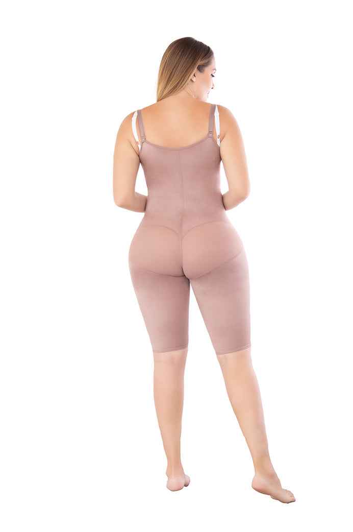 Fajate 11084 Women's Girdle Knee Length Seamless Open Bust