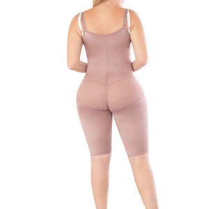 Fajate 11084 Women's Girdle Knee Length Seamless Open Bust